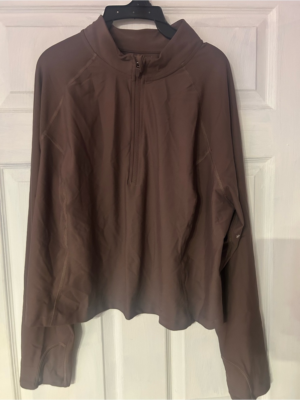 Old Navy Brown Half-Zip Pullover Hoodie